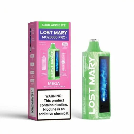 Lost Mary MO20000 Disposable Vape - 20000 Puffs Sour Apple Ice