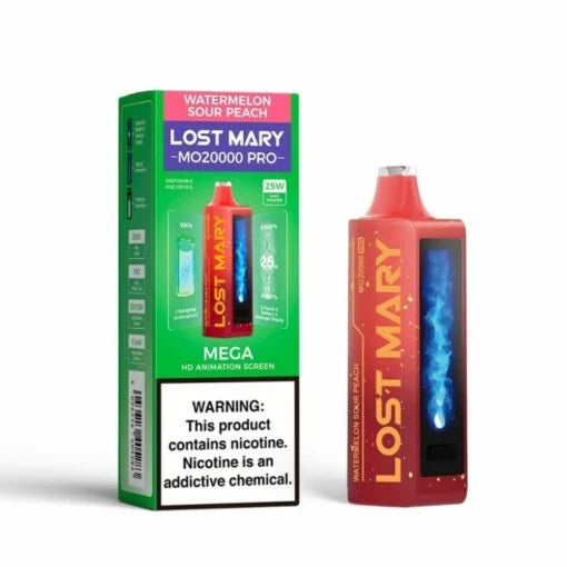 Lost Mary MO20000 Disposable Vape - 20000 Puffs Watermelon Sour Peach